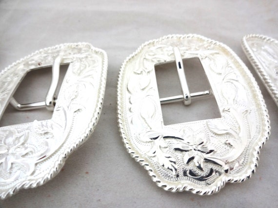 Columbia 9 Piece Silver Plate Rope Edge Western Horse Show Halter