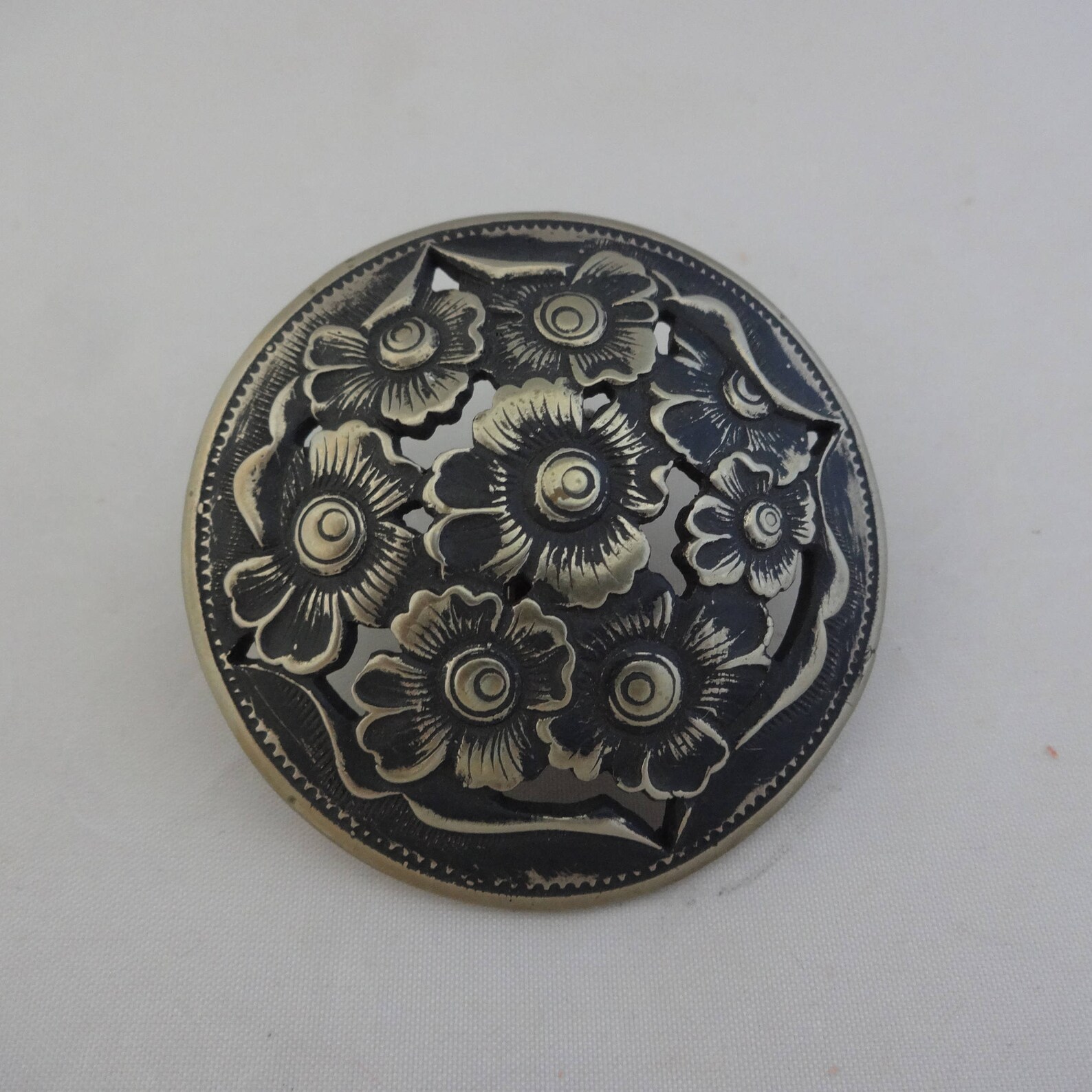 New Scarf Slide Ring Jeremiah Watt Torn Open Filigree Antiqued Etsy