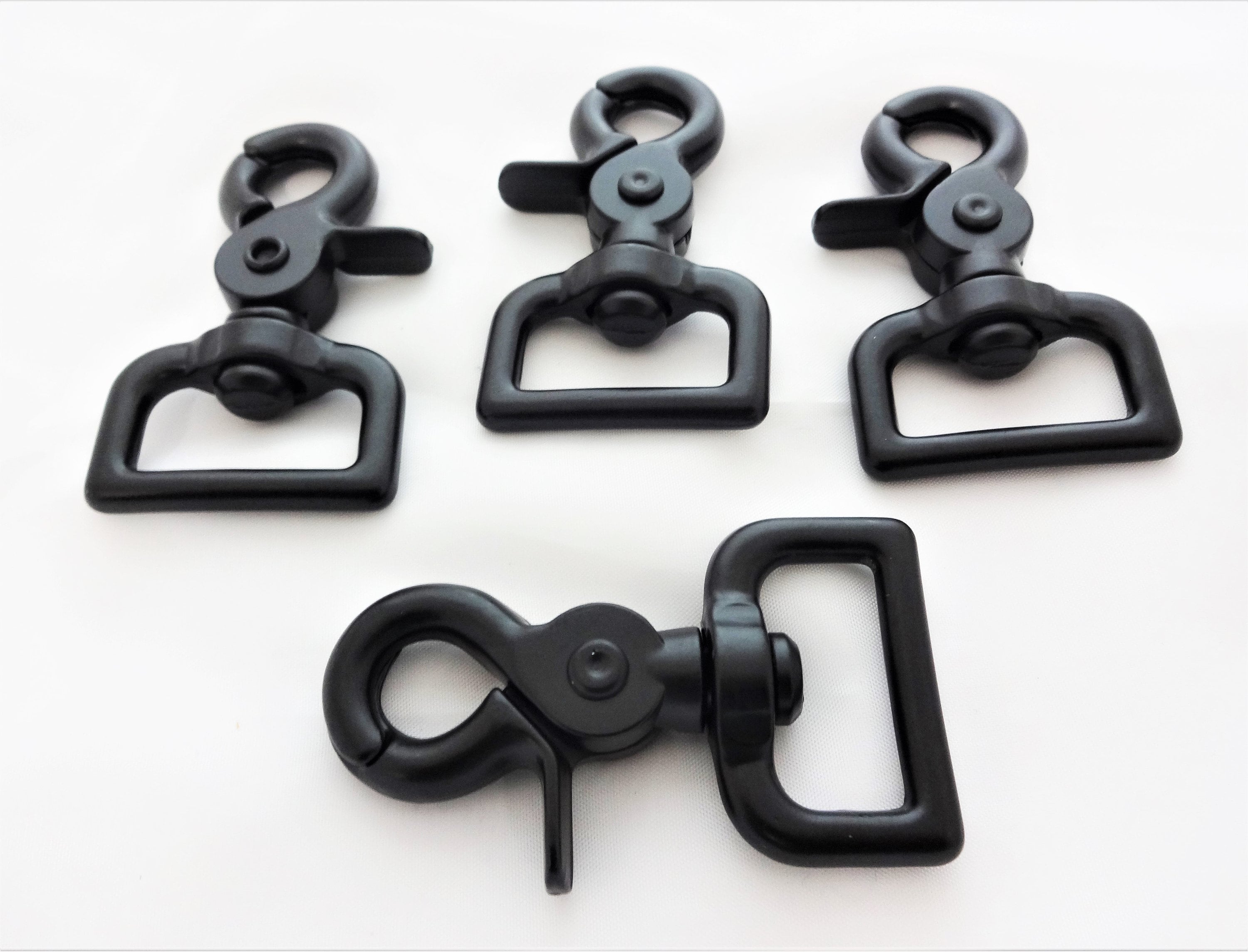 Set of 4 Black Steel Trigger Snaps Flat Square End Scissor New Etsy