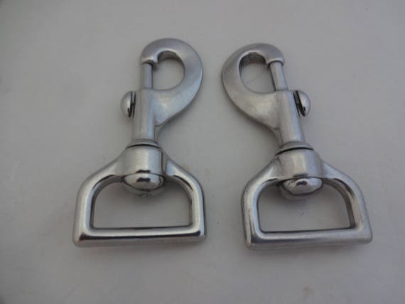 Pair Stainless Steel Flat Square End Swivel Snaps Halter New Hardware Horse  Tack Leads Rope 