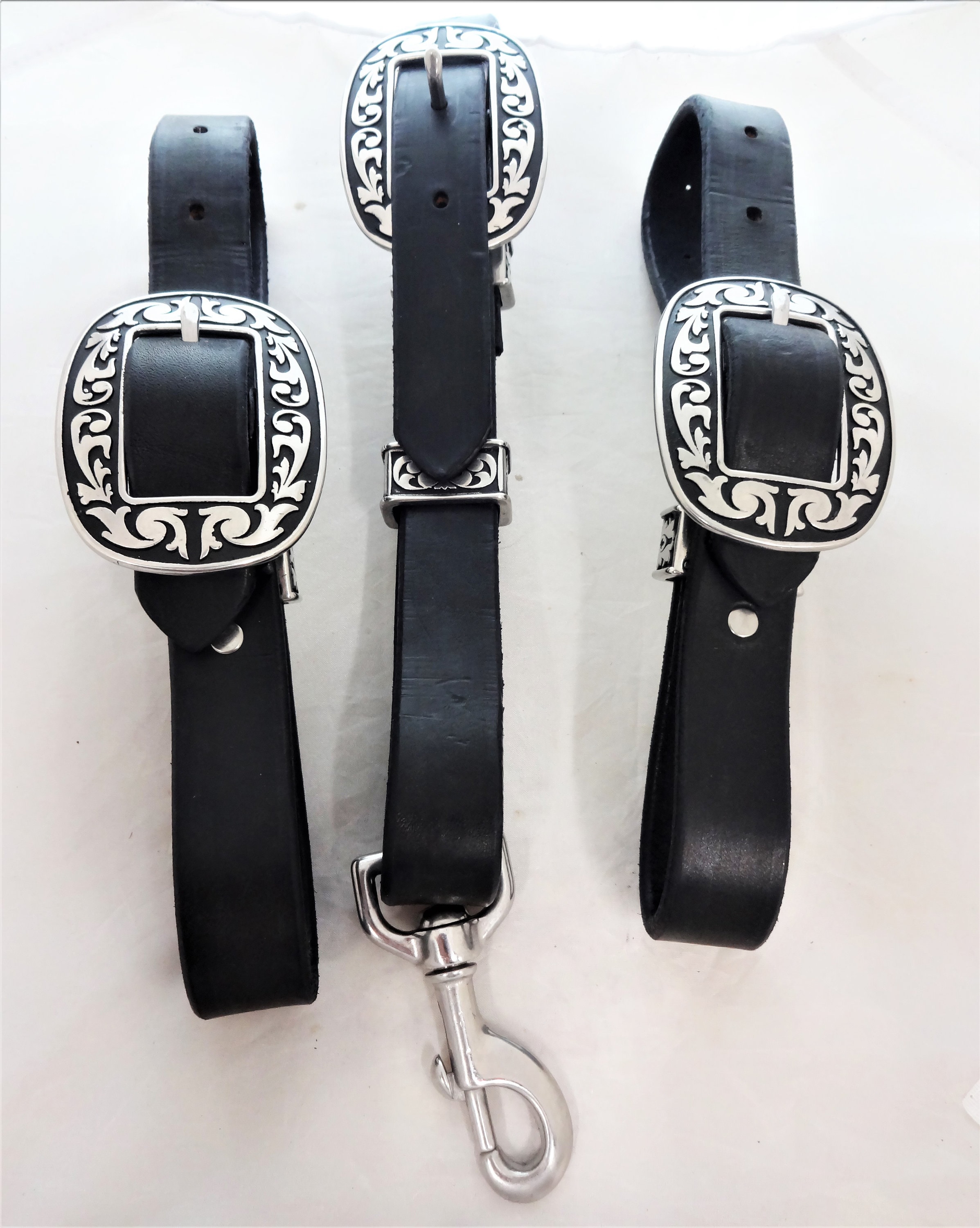 Black Hermann Oak Harness Leather Heavy Duty Replacement Breast