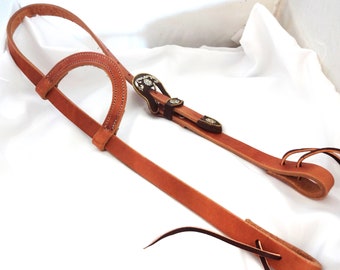 Amish 975L2000 Sangles de Slobber en Cuir pour Cheval Western