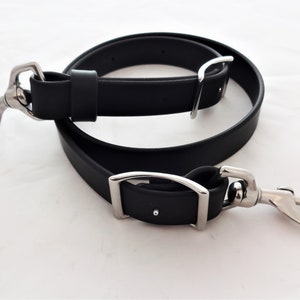 Brahma Webb Tie Down Strap Western Horse Tack 1&quot;  Rodeo Tiedown Stainless Steel Snaps Conway Buckles Webbing Colors