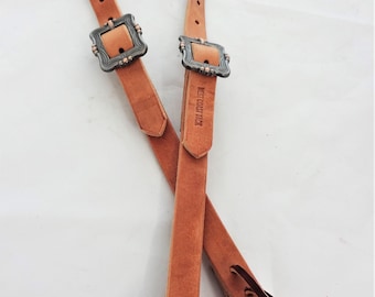 Testiera Per Cavallo Western In Pelle Rovere - Hill Leather Company, Stile Vintage, Imbracatura