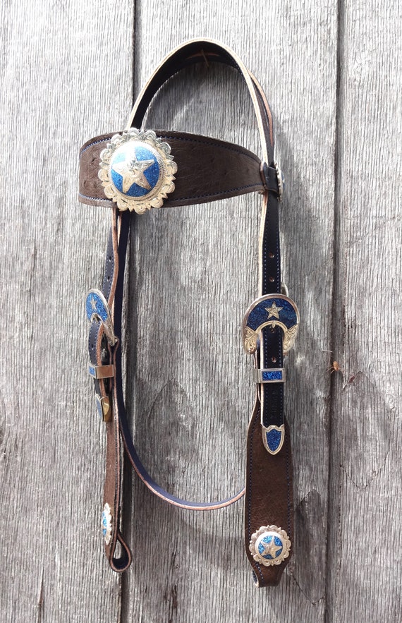 Ceinture PU couverte cuir STONE 02 Blanche avec Conchos Etoile, Strass
