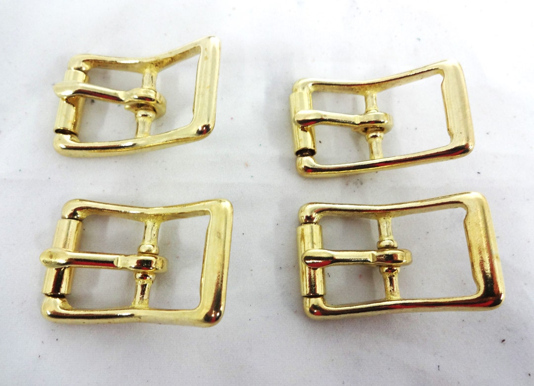 Lot of 4 Roller Buckles Solid Brass Horse Tack Belts Hardware Western Horse Tack Sizes Prong Etsy