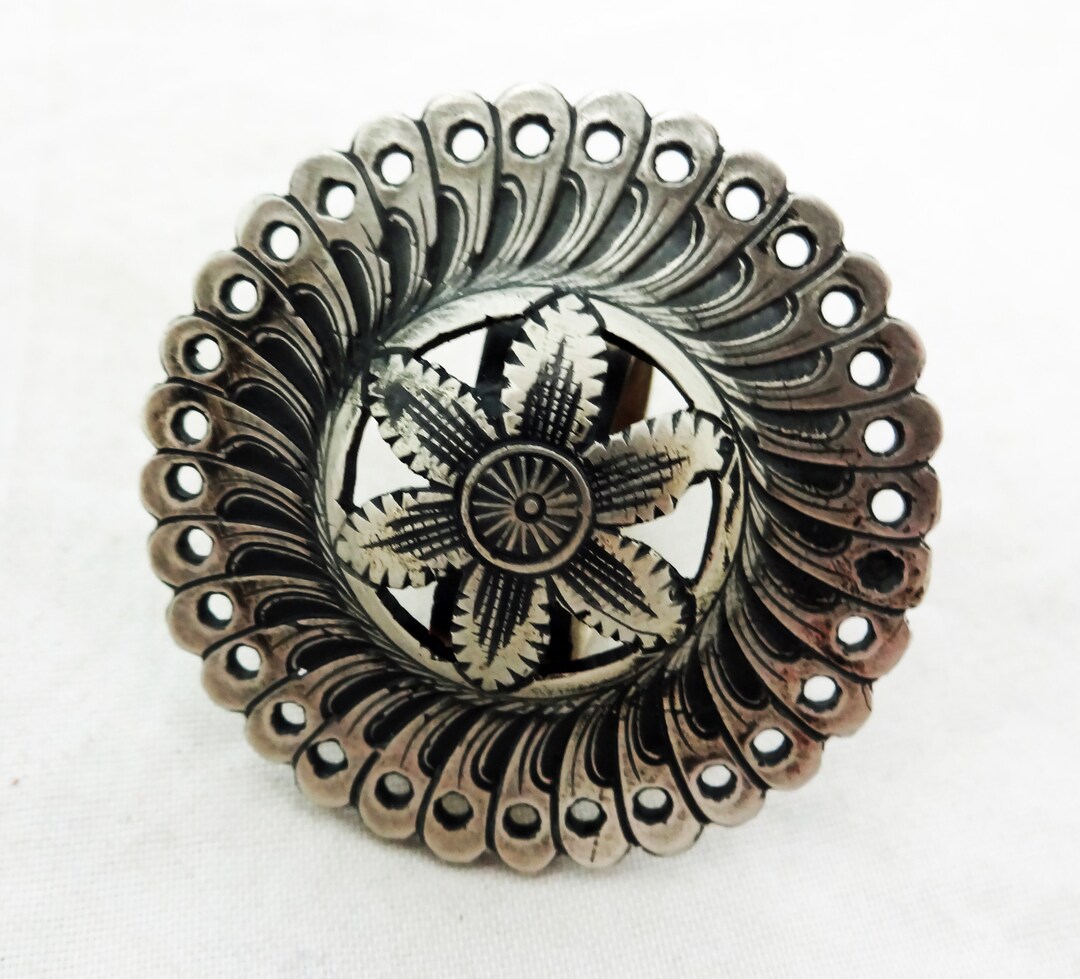 New Scarf Slide Ring Jeremiah Watt Main & Winchester Antiqued White