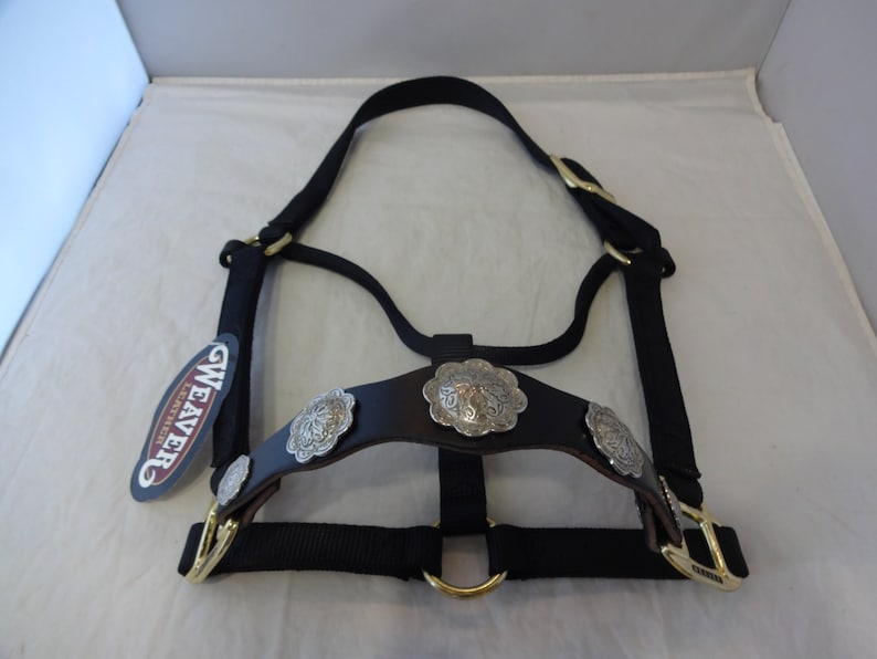 Bronc Halter Leather Noseband Black Jeremiah Watt Conchos Horse West Coast Tack Custom