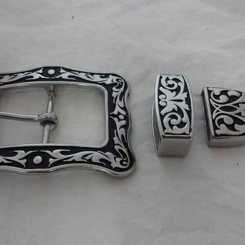 Jeremiah Watt Saddle Maker Hardware Rear Cinch Plate Dees Horse Billet Set Black