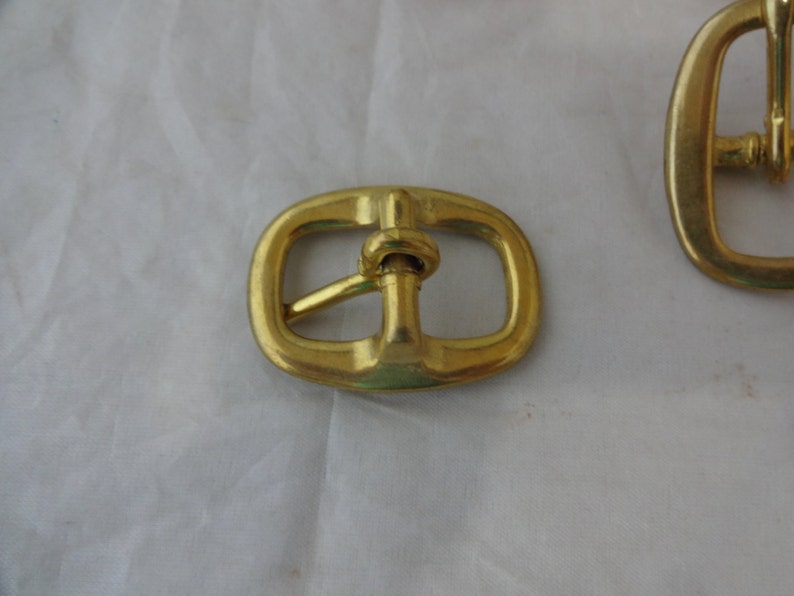 Set of 6 Solid Brass Cart Oval Buckles Horse Tack Belts Etsy