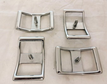 Set of 4 Stainless Steel Conway Buckles Horse Tack Belts Reins Tie Downs Hardware