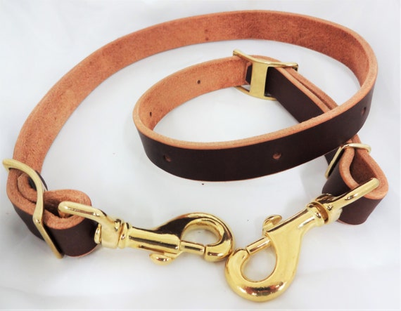 New Rich Brown Harness Leather Tie Down Strap Western Horse Etsy