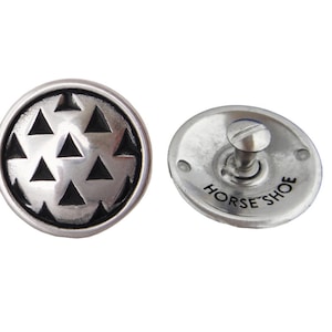 New Pair Jeremiah Watt Rasp Screw Back 1" Conchos Western Horse Tack Hardware