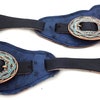 Nouvelle paire de conchos à boucle Oklahoma Hansen en métal argenté pour sellerie western - France