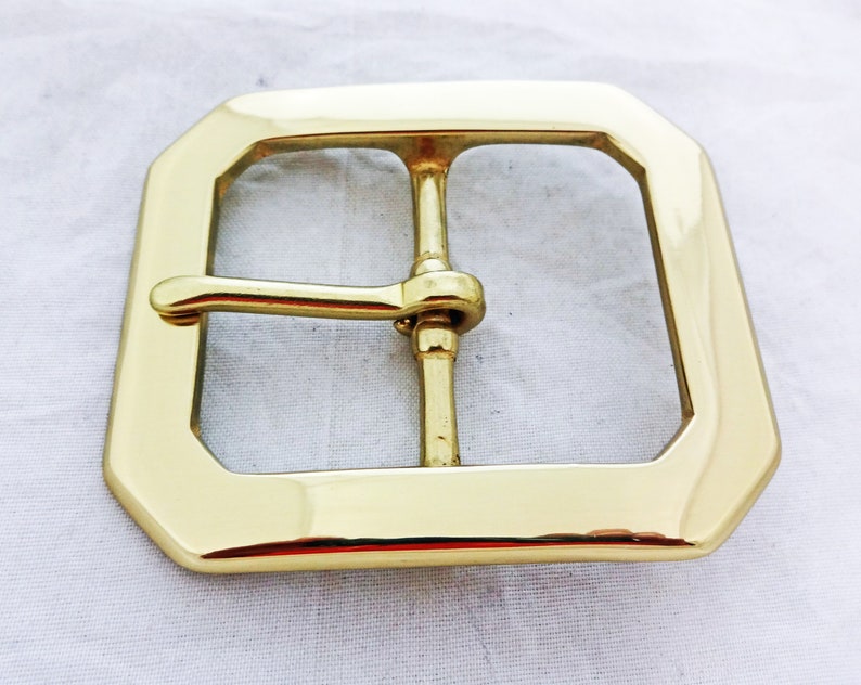 Clip Corner Solid Brass Western Belt Buckle Utility Work Horse H Clip Corner Solid Brass Western Belt Buckle Utility Work Horse H
