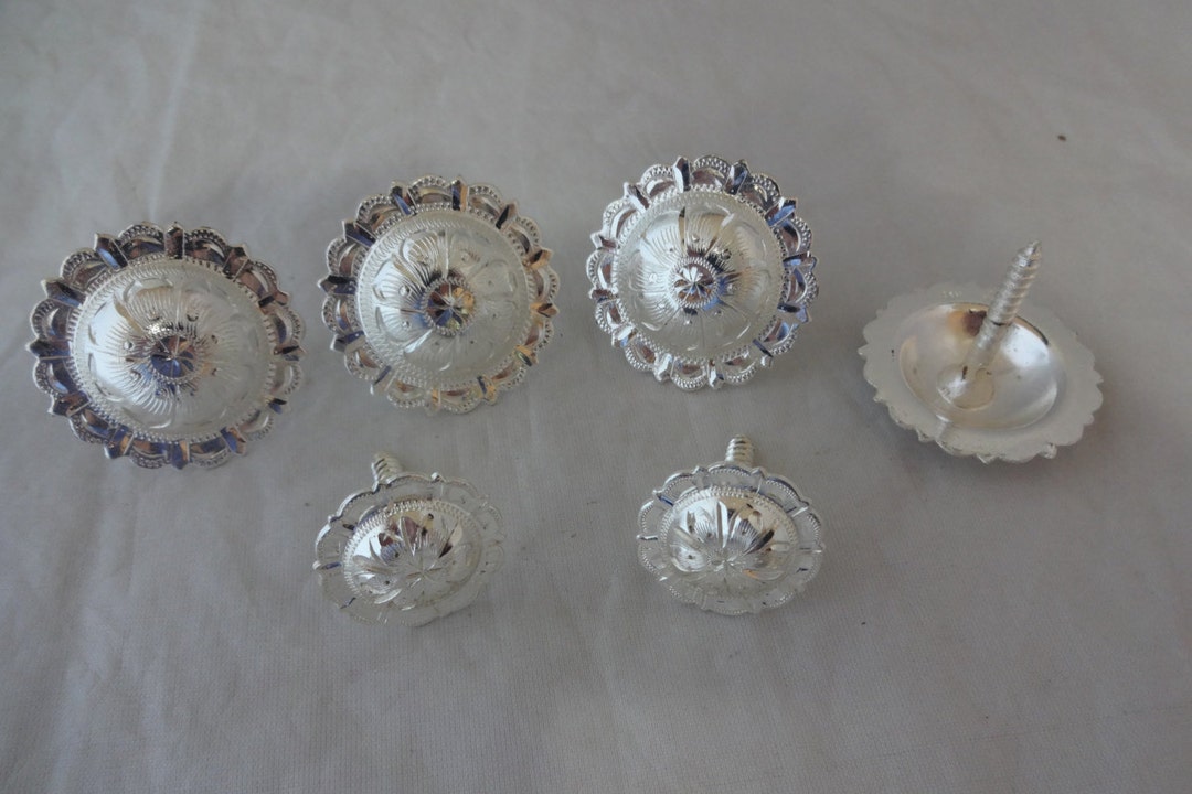 Conchos Hansen Western Gear Paire De Gear - Plaque Argentée