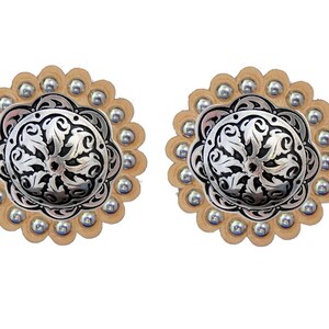 Paire De Conchos Jeremiah Watt Pour Bride De Cheval – Hardware Western