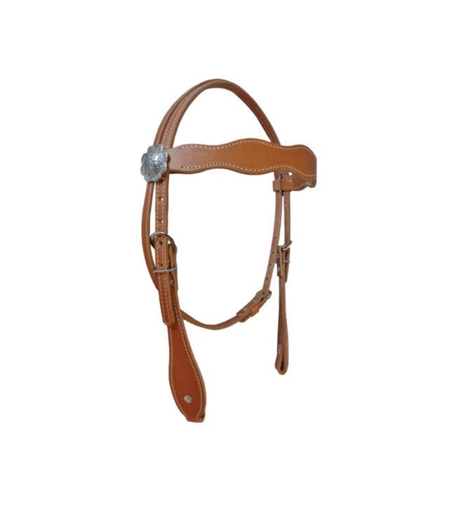 Bride de cheval occidental conchos cuir stalle et collier