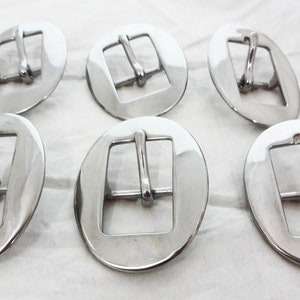 Set mit 6 Oval Schnallen Edelstahl Pferd Tack Gürtel Hardware Western