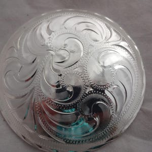 Nuevos herrajes para aparejos de caballo Hansen Western Gear Chicago Screw Back Concho Oklahoma Silver Plated