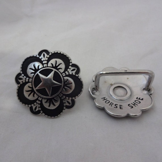 Pistol Packin Conchos Jeremiah Watt Bridle Loop Backs Horse Tack Six Shooter Gun