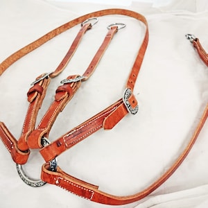 Running Martigale Hermann Oak Harness Leather Jeremiah Watt Buckles Hardware Horse Tack Training Stainless Steel Western