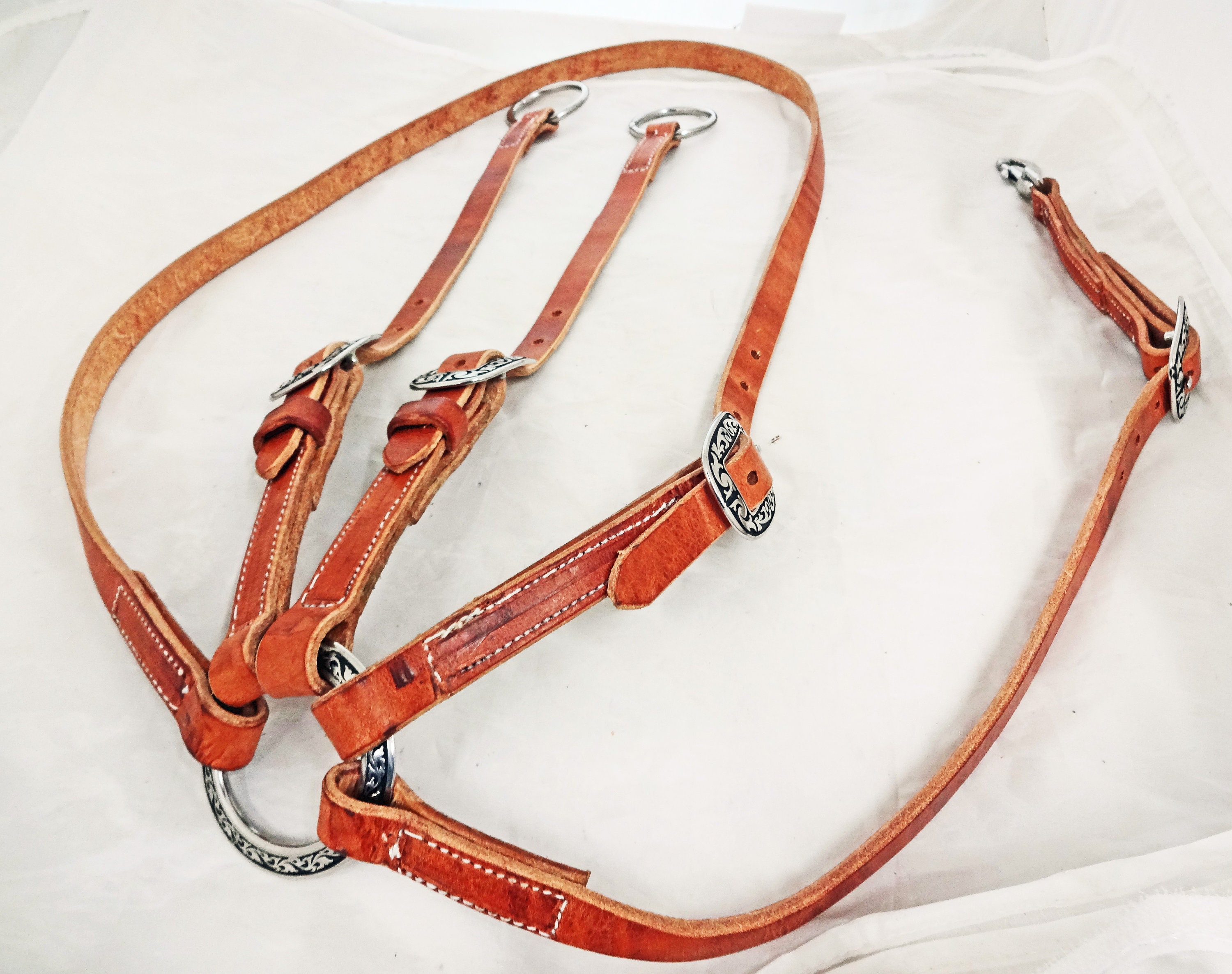 Harnais En Cuir Pour Cheval, Style Western, Coupe-sourcils, Avec Lien Latigo, Neuf