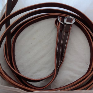 West Coast Tack Split Reins Hermann Oak Burgundy Latigo Leather  Jeremiah Watt Buckles Western Horse Tack USA Handmade
