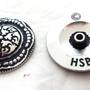 Antique Silver Zinc Jeremiah Watt Conchos Coin Edge Chicago Screw Back Western Horse Tack Hardware Headstalls