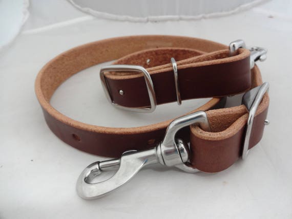 Other Western Tack Black Tie Down Strap Heavy Harness Leather 1