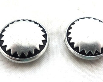 New Pair Jeremiah Watt Saltlick Screw Back 3/4" Conchos Western Horse Tack Hardware Metal