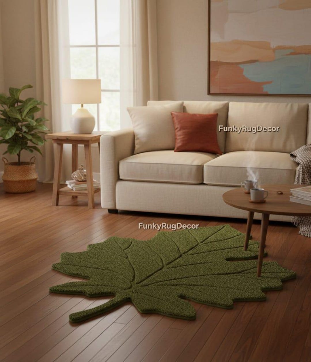 Leafy Handmade Rug Hand Tufted Wool Leaf Rug, Sage Green 3D Textured Botanical Carpet - Etsy