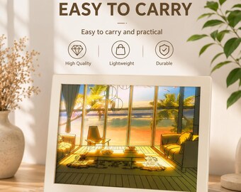 Anime Style 3D Illusion Night Light, Acrylic LED Desk Lamp, Cozy Bedroom Decor