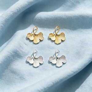 Botanical Birthday Gift Ginkgo Leaf Pendant – Elegant Sterling Silver Nature Charm SS00129PD