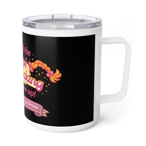 Taza de café con aislamiento de 10 oz "Quiero ser Pippi Calzaslargas cuando sea mayor" imagen 4