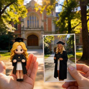 Couple Graduation Gift, Custom 3D Figurine from Photo, Personalized Multi Person Figurine, Best Friend Keepsake