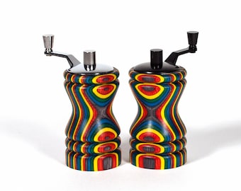 Confetti Laminated Wood Mini Grinder Set, Ferris Mill