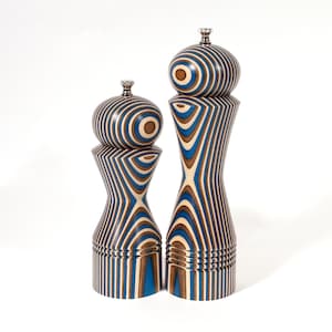 Salt and Pepper Mill Set, Rising Tide Morrison 10 Inch Pepper Mill and 8 Inch Salt Mill, Christmas Present, Wedding Gift