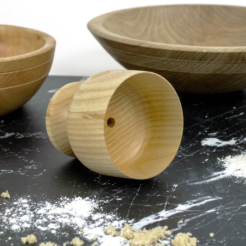 Wooden Biscuit Cutter Ash Wood Cookie Cutter Hand Made Etsy