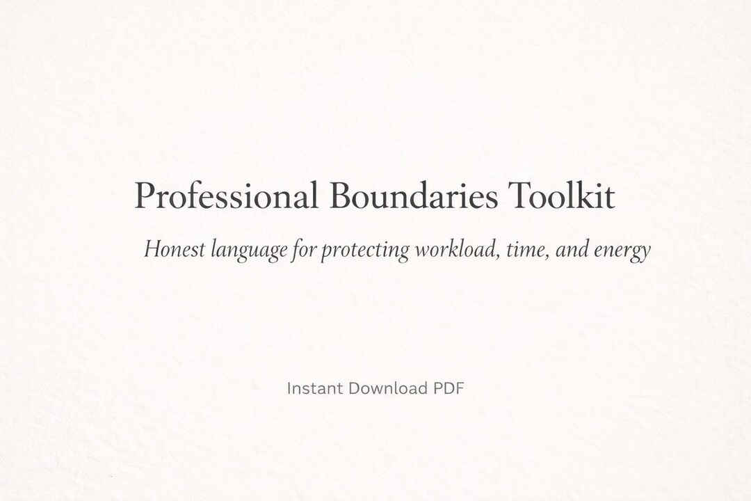 Work Boundary Scripts | Professional Language Toolkit (PDF Download - Etsy