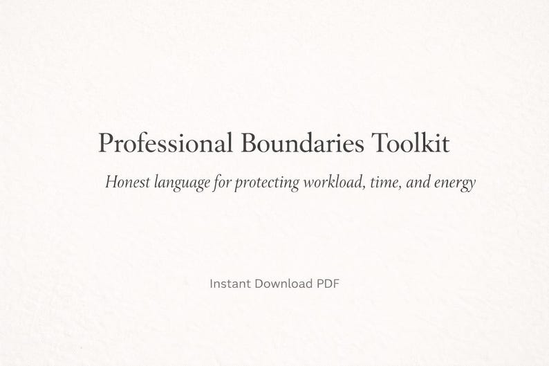 Work Boundary Scripts | Professional Language Toolkit (PDF Download - Etsy