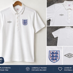 Umbro England Polo - Etsy