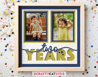 Child Photo Shadow Box SVG: 3D Layered Paper Cut File (Digital Download)
