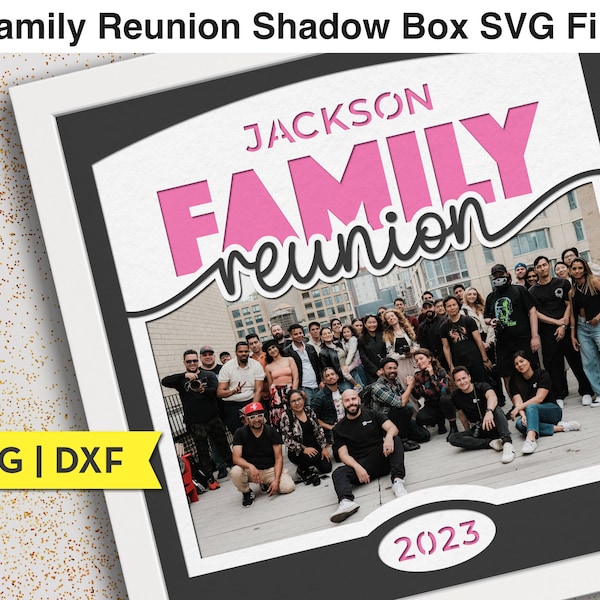 Family Reunion Photo Frame Shadow Box SVG File for Cricut Projects, Layered Cardstock SVG Photo Collage Frame Insert, Reunion Picture 3d SVG Family Reunion Photo Frame Shadow Box SVG File for Cricut Projects, Layered Cardstock SVG Photo Collage Frame Insert, Reunion Picture 3d SVG