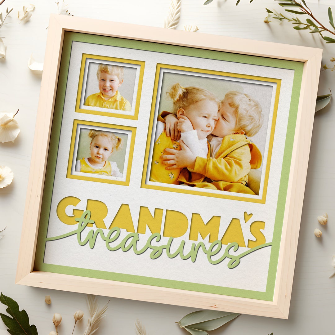 Grandma Shadow Box SVG Files for Cricut Projects, Mother's Day SVG Gift