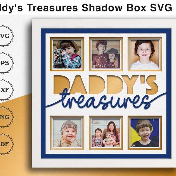 Father's Day Shadow Box SVG Files for Cricut Projects Multi Photo Frame Gift for Dad from Kids 3d SVG Layered Card Stock Picture Frame SVG Father's Day Shadow Box SVG Files for Cricut Projects Multi Photo Frame Gift for Dad from Kids 3d SVG Layered Card Stock Picture Frame SVG