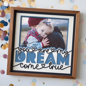 Baby 3d SVG Cricut Projecten, DIY Nursery Decor, 3D Shadow Box SVG-bestanden, Multi Photo Frame Cardstock svg Cut Files, Baby Shower Gift