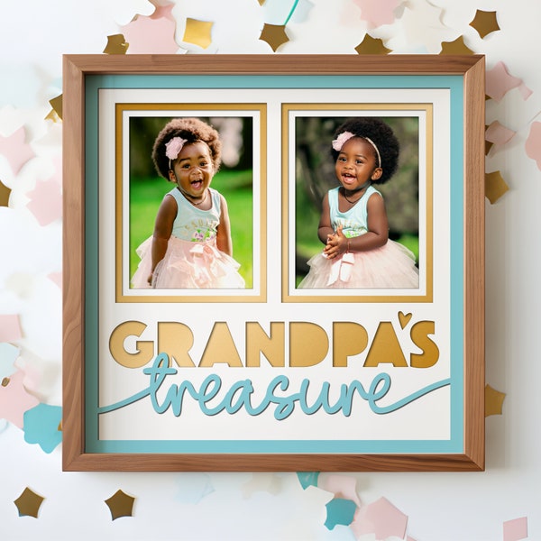 Grandpa Shadow Box SVG Files for Cricut Projects, Multi Photo Frame SVG Gift for Grandpa, Customizable 3d Father's Day SVG Picture Frame Grandpa Shadow Box SVG Files for Cricut Projects, Multi Photo Frame SVG Gift for Grandpa, Customizable 3d Father's Day SVG Picture Frame