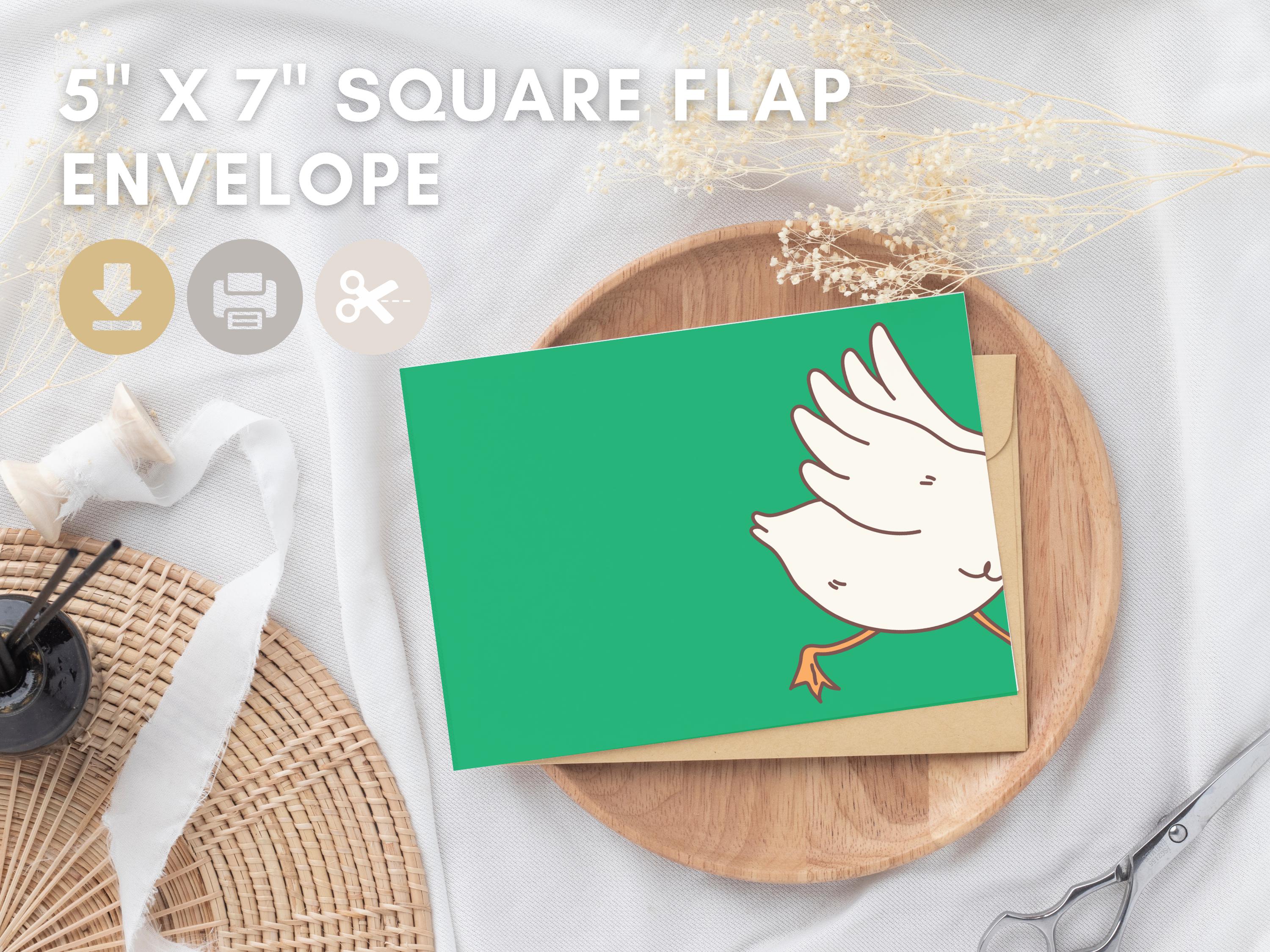 Goose Envelope Funny Printable “silly Goose” Greeting Card Birthday Card With Envelope ...