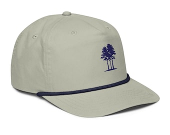 Gorra de golf TreePath con cuerda / Gorra minimalista / Gorra de golf de estilo de vida / Gorra clásica de golf con cierre trasero / Ropa de golf premium